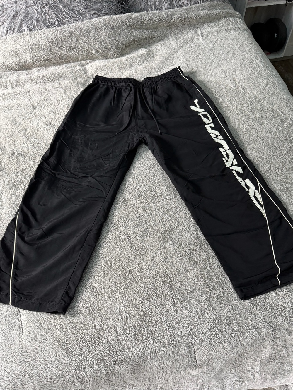 YoungLA Black Men’s Track Pants